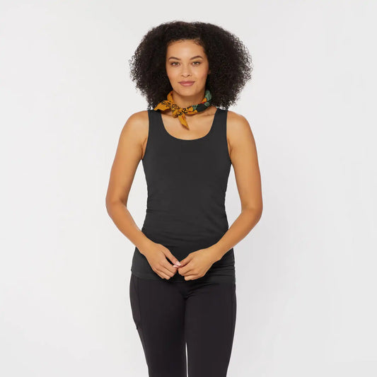 Women's No-Yank Wireless Built-In Bra Tank