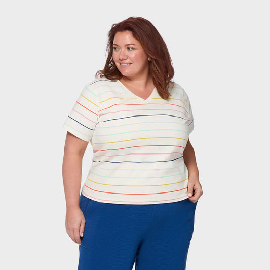 Women's Plus Duluth Heritage Washed V-Neck Tee