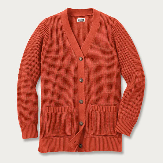 Women's Plus Duluth Heritage Waffle Stitch Cardigan