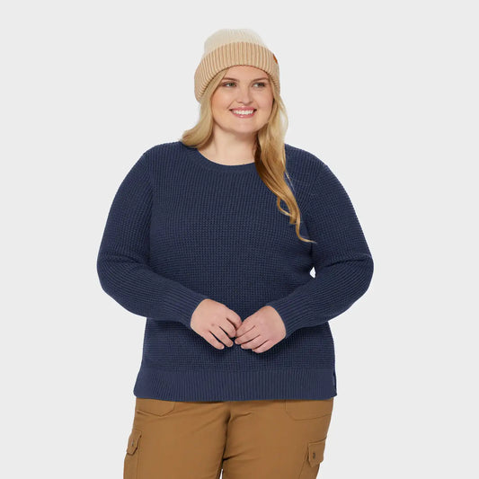 Women's Plus Duluth Heritage Waffle Stitch Crew Sweater