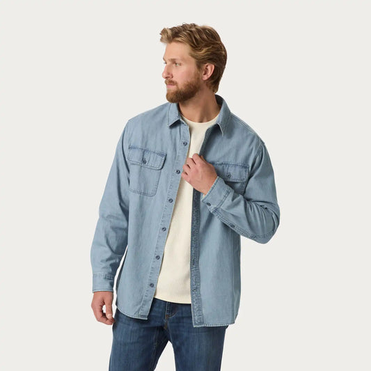 Men's Mid Weight Denim Relaxed Fit Shirt