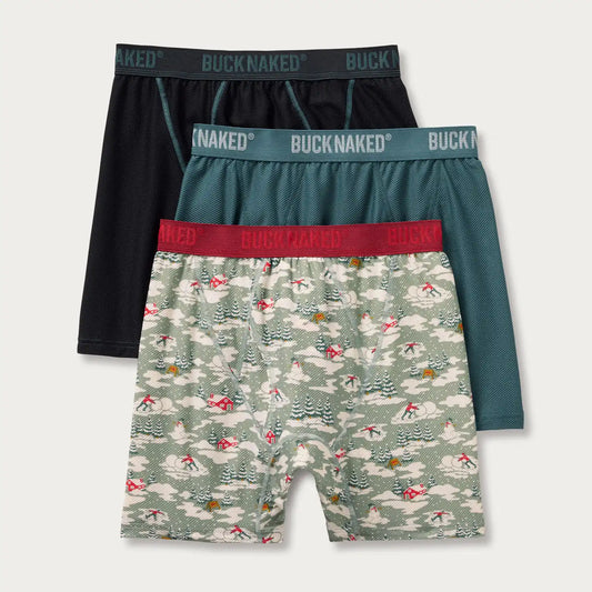 Men's Buck Naked Boxer Briefs 3-Pack