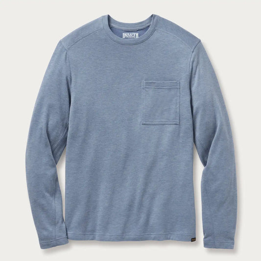 Men's Black Ram Wool Long Sleeve Crew