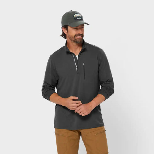 Men's AKHG Renew Bamboo 1/4 Zip Mock