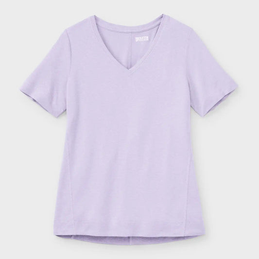 Women's Hemp Knit Short Sleeve V-Neck Tee