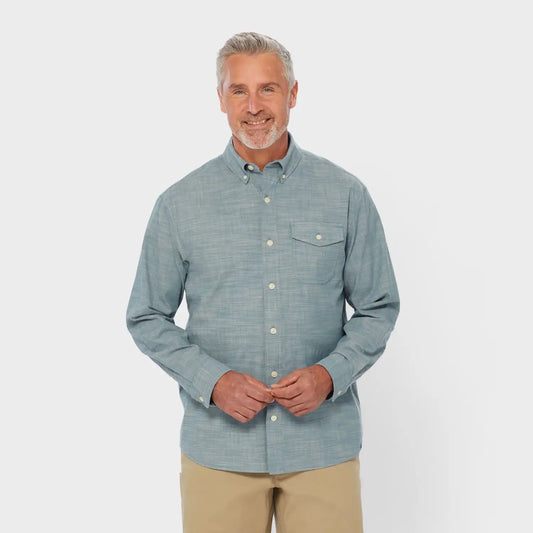 Men's Drumlin Slub Cotton Relaxed Fit Long Sleeve Shirt