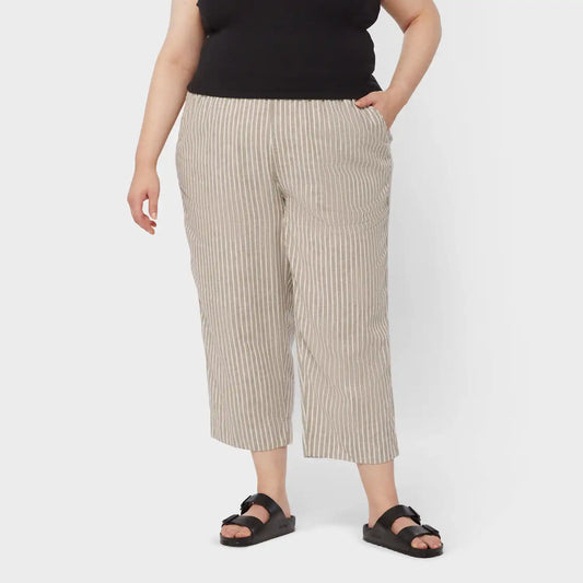 Women's Plus Overeasy Lightweight Hemp Capris