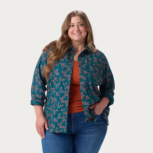 Women's Plus Free Swingin' Flannel Shirt