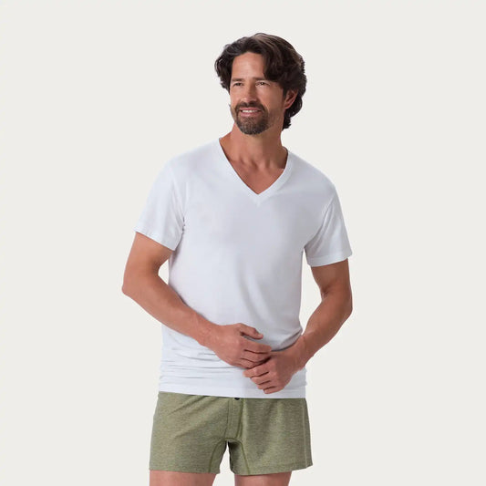 Men's Free Range Organic Cotton V-Neck Undershirt